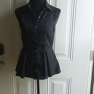 Black Sleeveless Blouse